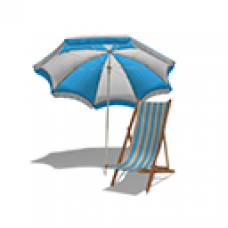 Fort Bellamy - Deck Chair & Parasol